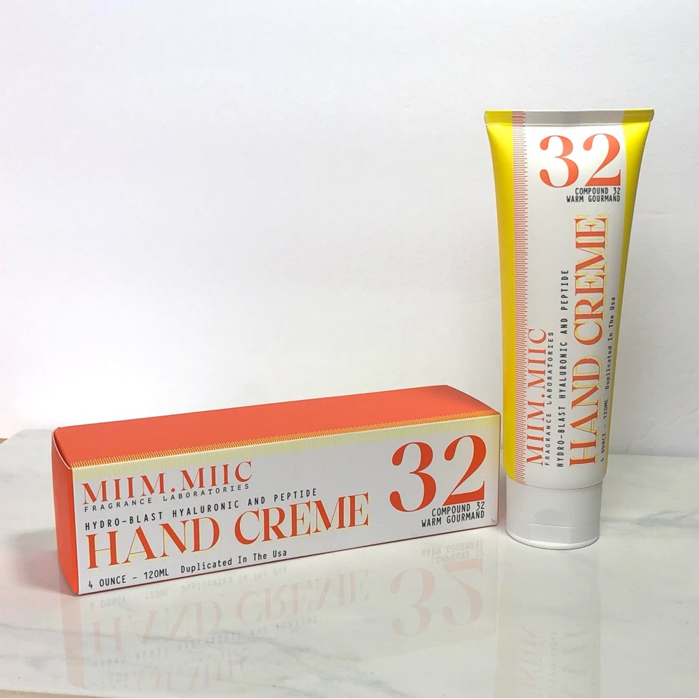 MIIM.MIIC Fragrance Laboratories No 32 Warm Gourmand Hand Cream 4 oz NEW